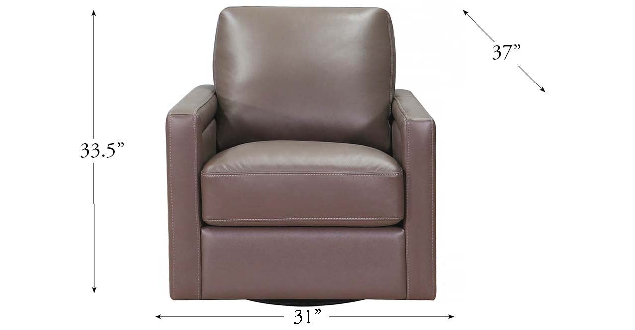 Alice Swivel Leather Chair