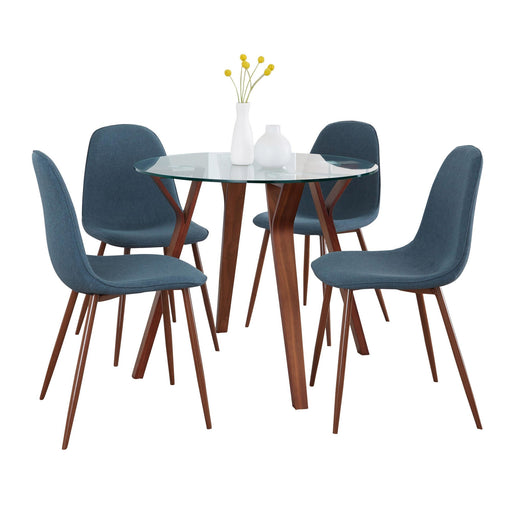 Folia Round Pebble Dining Set - 5 Piece image