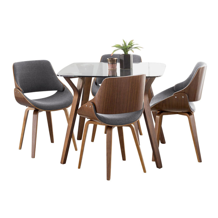 Folia Square Fabrizzi Dining Set - 5 Piece image