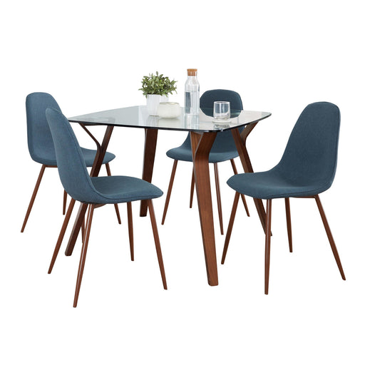 Folia Square Pebble Dining Set - 5 Piece image