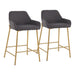 Daniella Fixed-Height Counter Stool - Set of 2 image