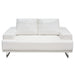 Russo Loveseat w/ Adjustable Seat Backs in White Air Leather by Diamond Sofa image