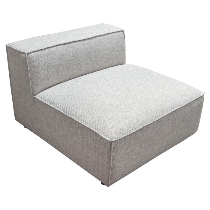 Vice Armless Chair in Barley Fabric by Diamond Sofa