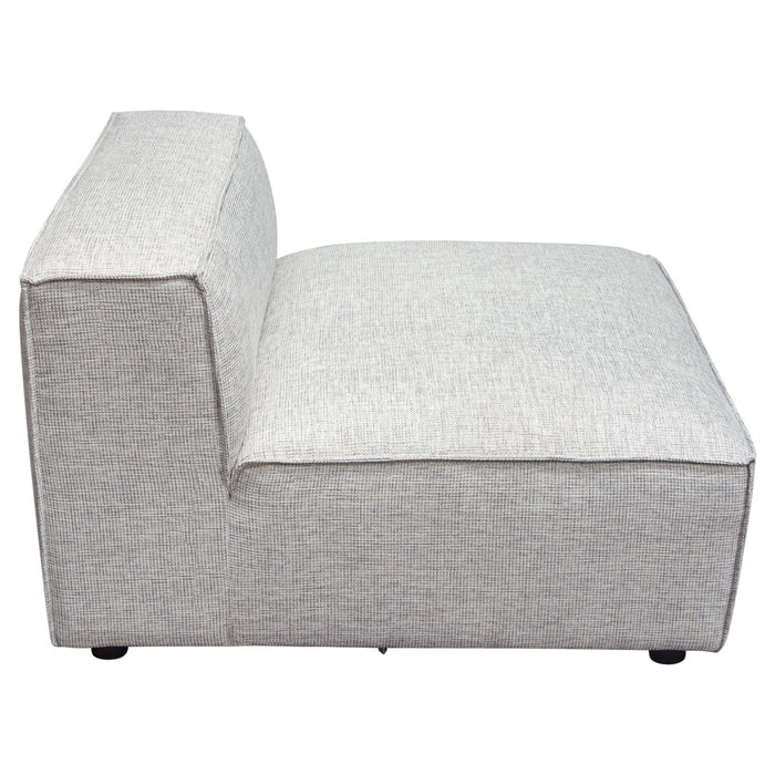 Vice Armless Chair in Barley Fabric by Diamond Sofa