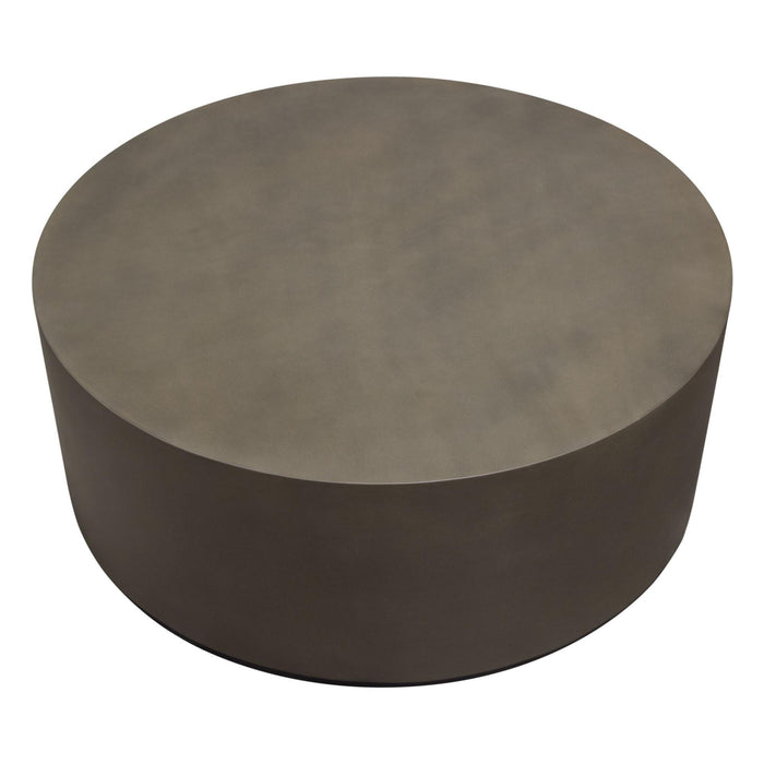 Montage Round Natural Cement Cocktail Table by Diamond Sofa