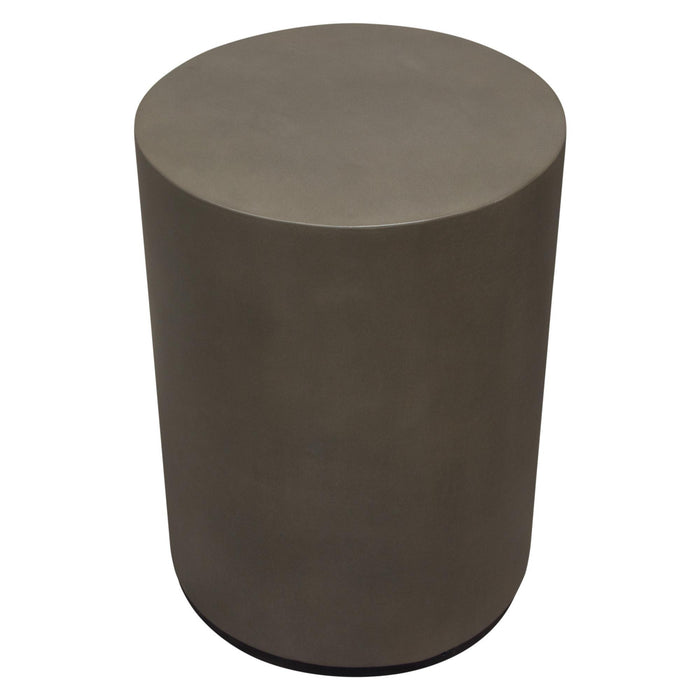 Montage Round Natural Cement End Table by Diamond Sofa