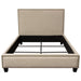 La Jolla Eastern King Bed with Nail Head Accent by Diamond Sofa - Desert Sand Linen image