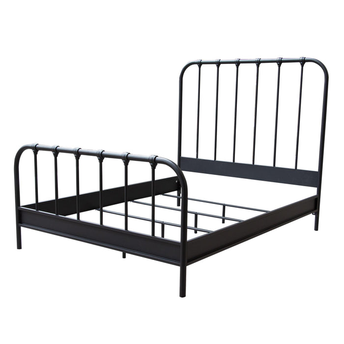 Mateo Rust Brown Powder Coat Metal Queen Bed by Diamond Sofa