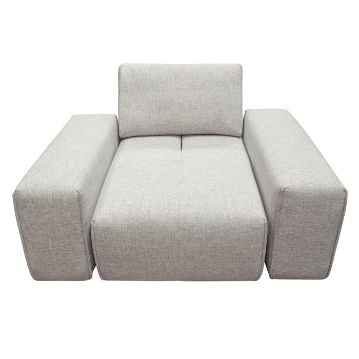 Jazz Modular 1-Seater with Adjustable Backrest in Light Brown Fabric by Diamond Sofa