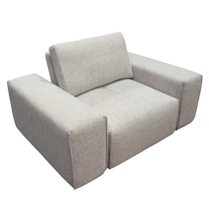 Jazz Modular 1-Seater with Adjustable Backrest in Light Brown Fabric by Diamond Sofa