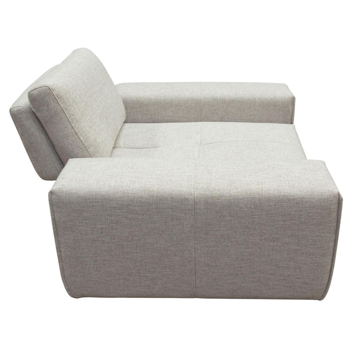 Jazz Modular 1-Seater with Adjustable Backrest in Light Brown Fabric by Diamond Sofa