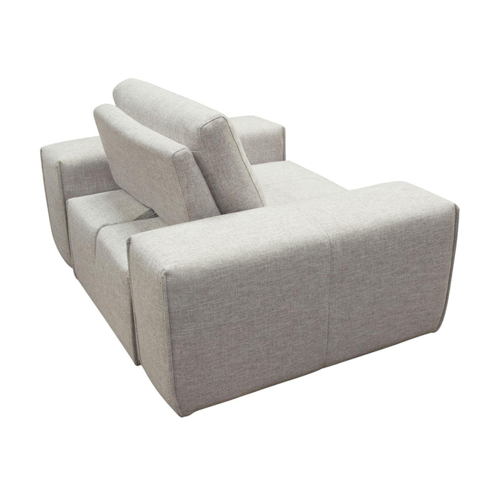 Jazz Modular 1-Seater with Adjustable Backrest in Light Brown Fabric by Diamond Sofa