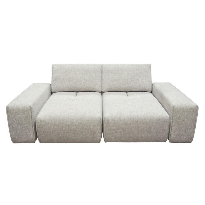 Jazz Modular 2-Seater with Adjustable Backrests in Light Brown Fabric by Diamond Sofa