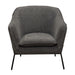 Status Accent Chair in Grey Fabric with Metal Leg by Diamond Sofa image