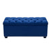 Majestic Tufted Velvet Lift-Top Storage Trunk w/ Nail Head Accent by Diamond Sofa - Royal Blue Velvet image