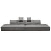 Cloud 2PC Lounge Seating Platforms with Moveable Backrest Supports in Space Grey Fabric by Diamond Sofa - Home And Beyond