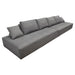 Cloud 2PC Lounge Seating Platforms with Moveable Backrest Supports in Space Grey Fabric by Diamond Sofa - Home And Beyond