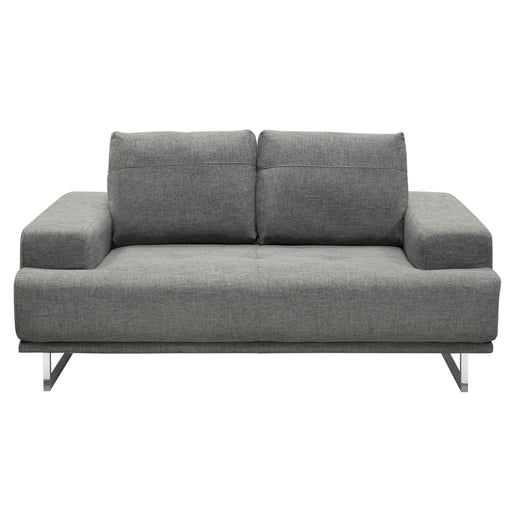 Russo Loveseat w/ Adjustable Seat Backs in Space Grey Fabric by Diamond Sofa image