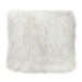 18" Square Accent Pillow by Diamond Sofa in White Dual-Sided Faux Fur - Home And Beyond