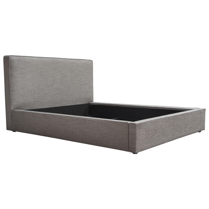 Cloud 43" Low Profile Eastern King Bed in Grey Fabric by Diamond Sofa