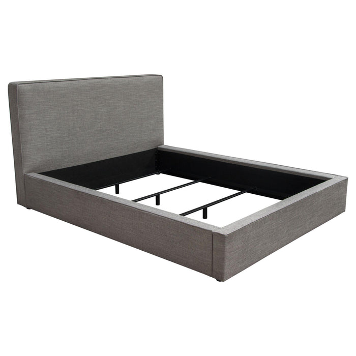 Cloud 43" Low Profile Queen Bed in Grey Fabric by Diamond Sofa