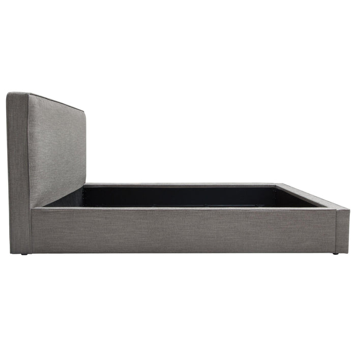 Cloud 43" Low Profile Eastern King Bed in Grey Fabric by Diamond Sofa