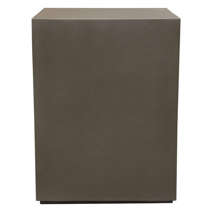 Montage Square Natural Cement End Table by Diamond Sofa - Home And Beyond