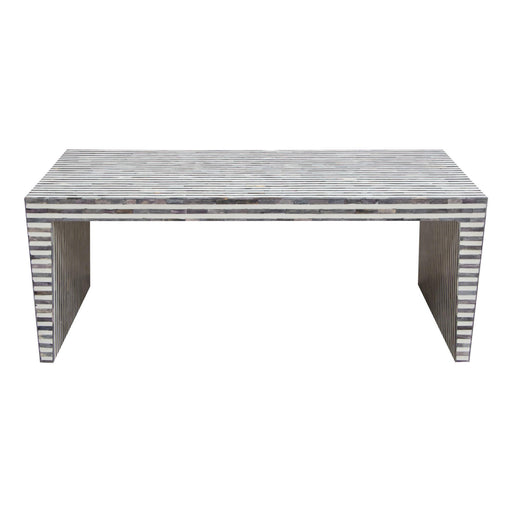 Mosaic Cocktail Table w/ Bone Inlay in Linear Pattern by Diamond Sofa image