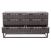 Spectrum 6-Drawer Solid Mango Wood Dresser in Smoke Grey Finish w/ Gun Metal Finished Legs by Diamond Sofa - Home And Beyond