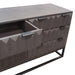 Spectrum 6-Drawer Solid Mango Wood Dresser in Smoke Grey Finish w/ Gun Metal Finished Legs by Diamond Sofa - Home And Beyond