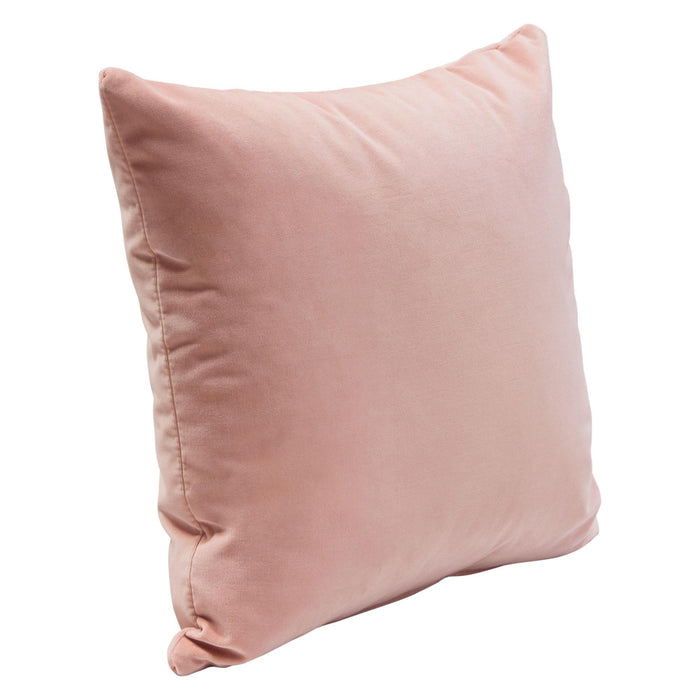 Set of (2) 16" Square Accent Pillows in Blush Pink Velvet by Diamond Sofa