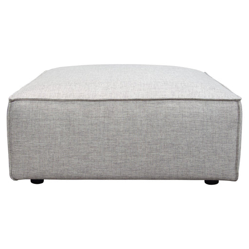 Vice Square Ottoman in Barley Fabric by Diamond Sofa image