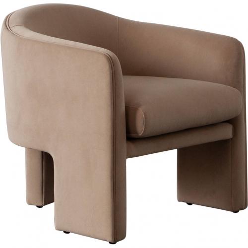 Leyah Accent Chair in Camel Performance Velvet image