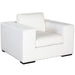 Muse Accent Chair in Mist White Performance Fabric image