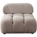 Paloma Armless Chair in Mink Tan Velvet image