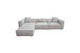 Vice 4PC Modular Sectional in Barley Fabric with Ottoman image