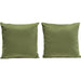 Set of (2) 16" Square Accent Pillows in Sage Green Velvet image