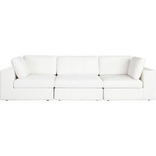 Muse 3PC Modular Sofa in Mist White Performance Fabric image