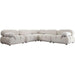 Paloma 5PC Modular 111 Inch Corner Sectional in Light Cream Velvet image