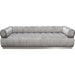 Image Low Profile Sofa in Platinum Grey Velvet w/ Brushed Silver Base image