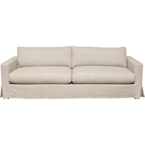 Savannah Slip-Cover Sofa in Sand Natural Linen image