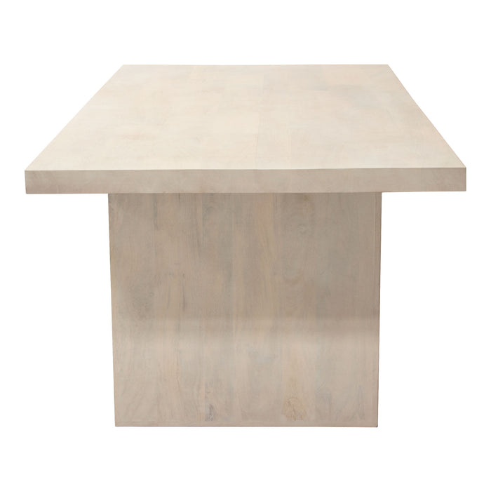 Sonoma 80" Solid Mango Wood Dining Table in Light Natural Grey Wash Finish by Diamond Sofa
