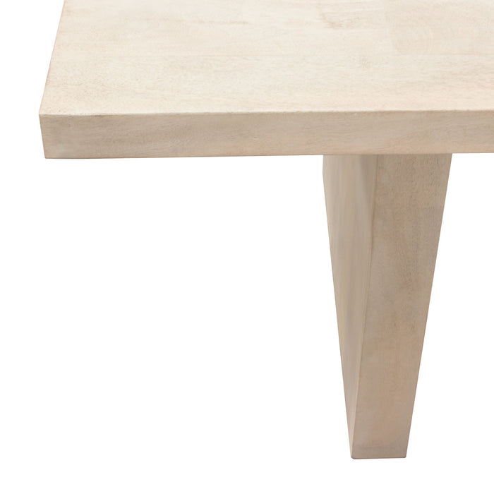 Sonoma 80" Solid Mango Wood Dining Table in Light Natural Grey Wash Finish by Diamond Sofa