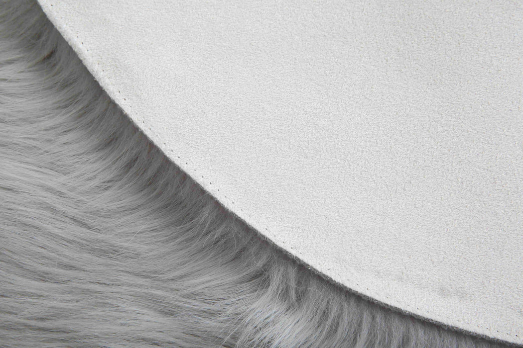 FAUX FUR Rug DOUBLE HEART