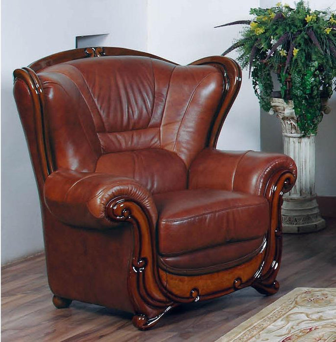 ESF Furniture 100 Living Room Chair in Chestnut Brown image