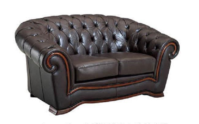 ESF Furniture 262 Loveseat in Chocolate Brown