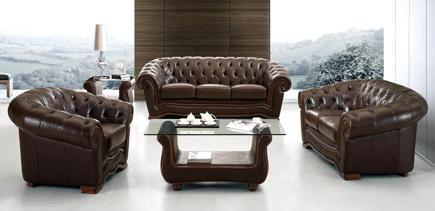 ESF Furniture 262 Loveseat in Chocolate Brown