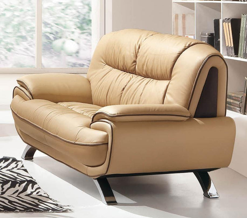 ESF Furniture 405 Loveseat in Brown