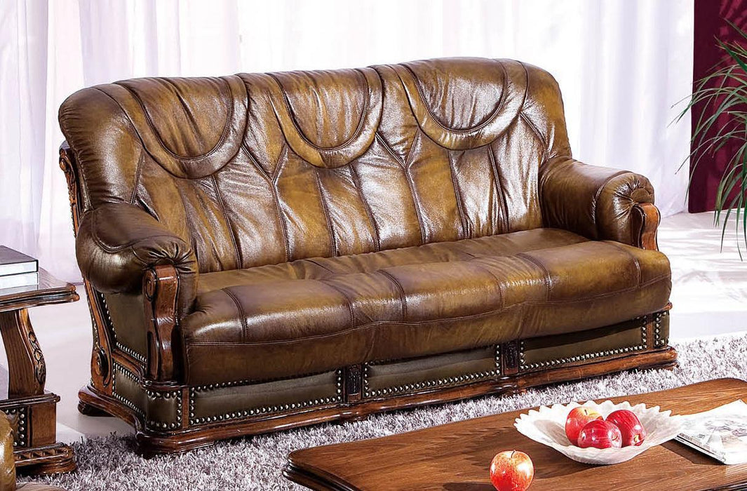 ESF Furniture Oakman Sofa w/ Sleeper in Rich Brown