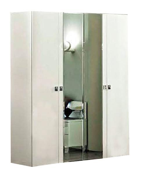 ESF Furniture Onda 4 Door Wardrobe in White image